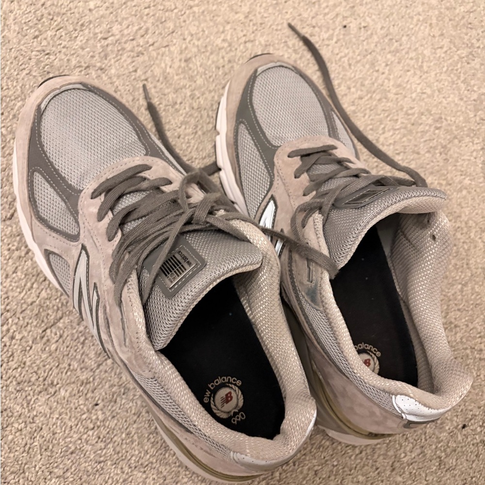 New Balance Men's Athletic Shoes in Gray and White